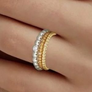 Kendra Scott Josie Ring Set Of 3 In Mixed Metal
